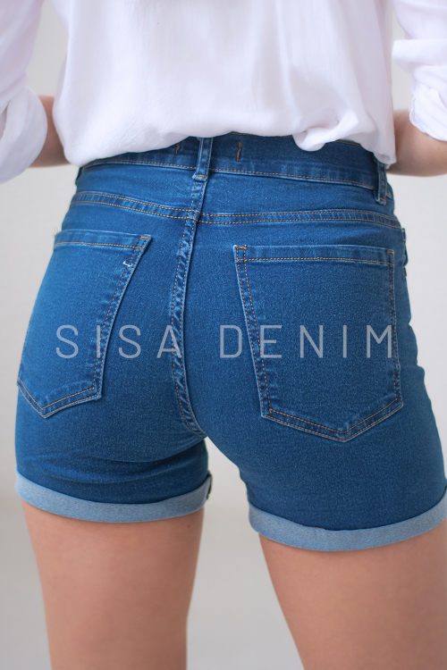 Short mom Roto Con Dobladillo. Sisa. - Di Que Si