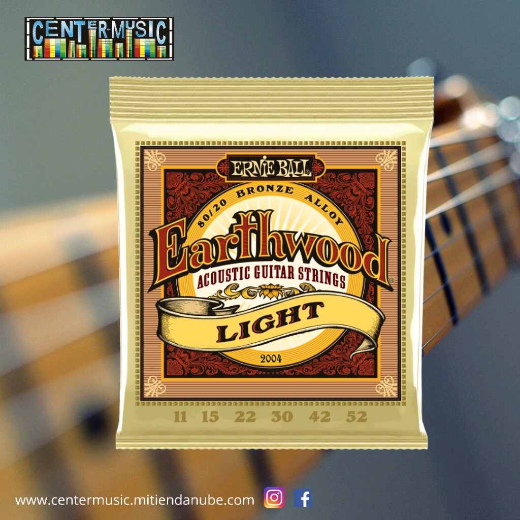 ENCORDADURA ERNIE BALL EARTHWOOD LIGHT CAL .11-.52