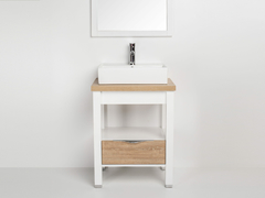 MUEBLE OAK 60CM ROBLE PARA BACHA APOYO + BACHA DE APOYAR 410 X 330 X 145 - comprar online