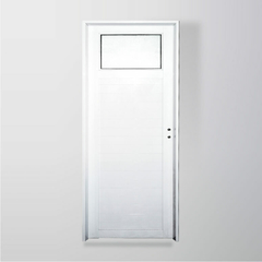 5084 PUERTA ACANALADA ALUMINIO 1/4 VIDRIO 80X200 25MM 