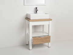 MUEBLE OAK 60CM ROBLE PARA BACHA APOYO + BACHA DE APOYAR 410 X 330 X 145