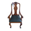 SILLON NOGAL CHIPPENDALE CON TACHAS