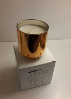 Vela cera de soja vaso Oro brillante
