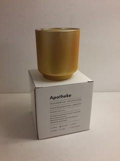 Vela cera de soja vaso Oro mate - comprar online