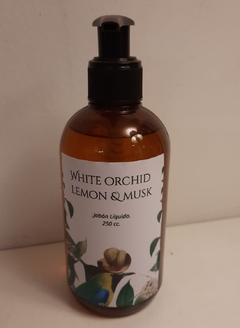 Jabón líquido White orchid, lemon & musk