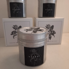 Velas cera de soja en lata de aluminio