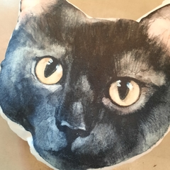 Almohadón gato negro - comprar online