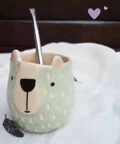 Mate Oso Polar color verde agua