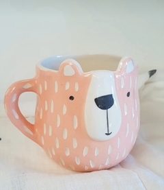 Tazón Oso Polar color salmón