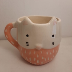 Tazón Gatito color salmón