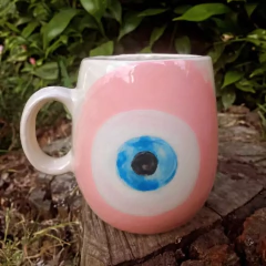 Mate ovalado con asa ojo turco