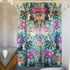 Cortina de baño modelo Tropical