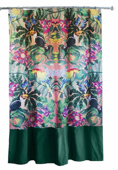 Cortina de baño modelo Tropical
