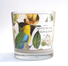 Vela cera de soja White orchid, lemon & musk