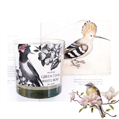 Vela cera de soja Green tea & White rose