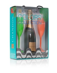 Espumante Chandon Reserve Brut Colors Collection 750ml + 2 Taças - comprar online