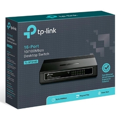 Switch 16 Portas 10/100Mbps TL-SF1016D Fast-Ethernet plug and play TP-LINK - Horus Infotec