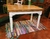 Mesa tiré tapa lisa 1,20 (a 1,60 – 2,00) x 0,74 mts patas torneadas 4 x 4"