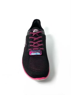 Skechers MICROBURST Negro Rosa 23327 - comprar online