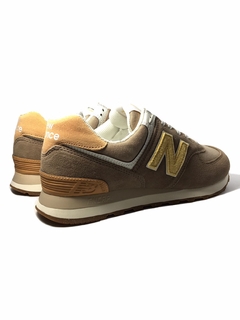 New Balance ML574 (ML574) Marrón-Claro Amarillo en internet