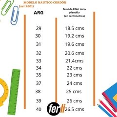 Ferli NÁUTICO CÓRDON Art.2601k 2601j Negro - tienda online