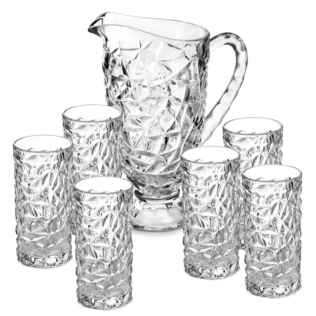 Jogo Verre de Jarra de 1L e 6 Copos 260ml Mimo Style - Mimo