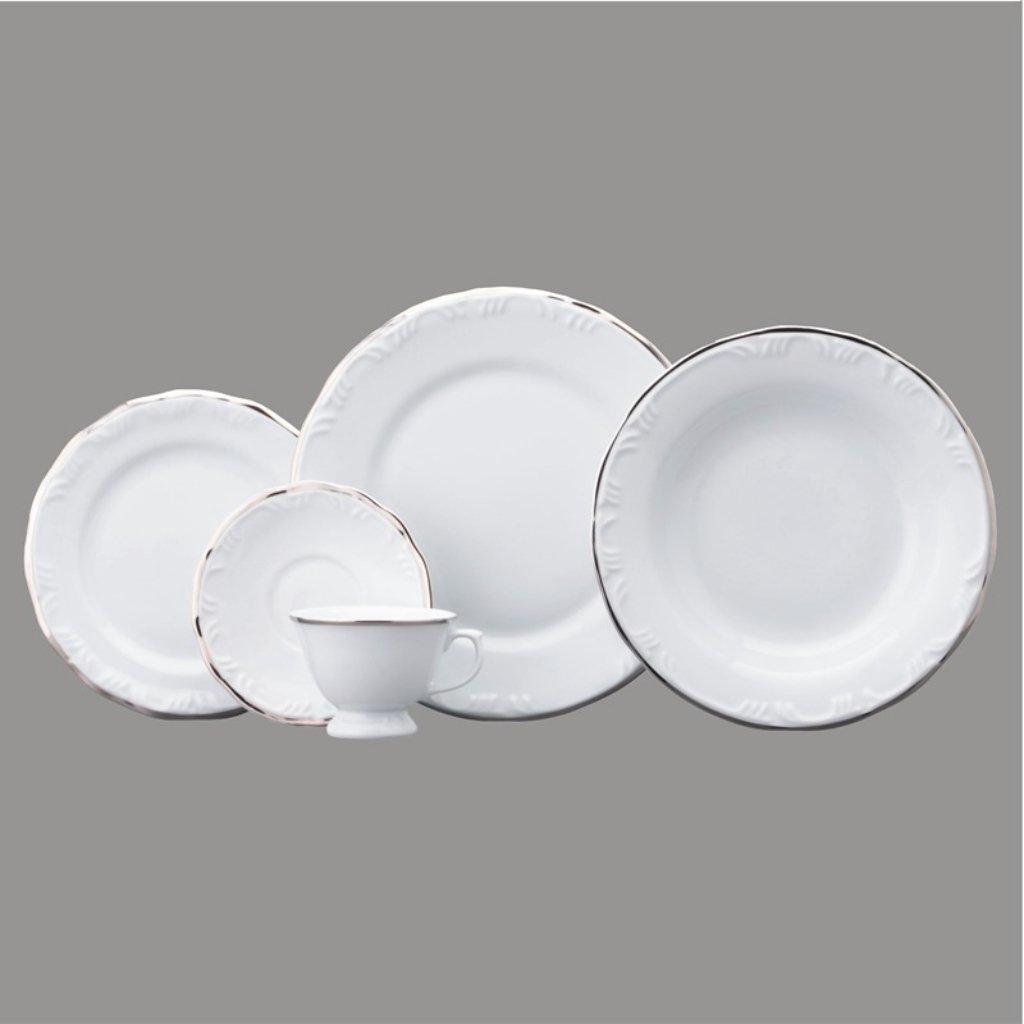 Aparelho de Jantar Redondo de Porcelana 30 peças - Floreal Luiza