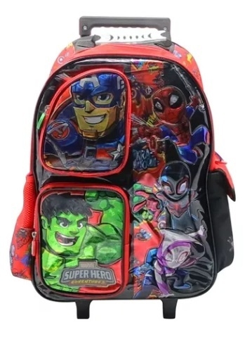 Mochila Escolar Carro 18 Pulgadas - Avengers Sp655