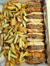 Pack x 6 sándwiches + 3 porciones de papas rústicas