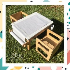 Mesa de Arte + Banquitos de 3 Posiciones - comprar online
