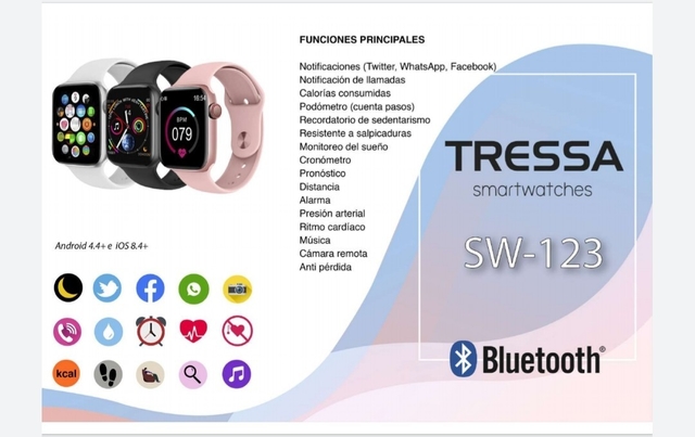 Reloj Smartwatch Tressa SW108 Negro Android Ios inteligente - TRESSA  SMARTWATCH - \u0026#8986; Relojes \u003cb\u003eSMART \u003c/b\u003e - Productos - Joyerías Glow ing  | Joyería Rosario, Relojería Rosario – Fabricante de Alianzas, Joyas