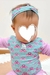 Conjunto de bebe con proteccion UV estampado de 6 a 36 meses.