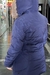 Campera de mujer larga con capucha desmontable. en internet