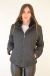 Campera de mujer con cuello en piel desmontable por medio de botones. - comprar online