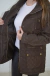 Campera 3/4 de mujer con capucha desmontable. - comprar online