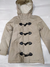 Campera de nena larga tipo montgomery con capucha fija. - comprar online