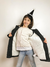 Campera de nena larga tipo montgomery con capucha fija. - comprar online
