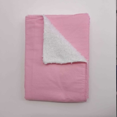 Manta rosa liso - comprar online