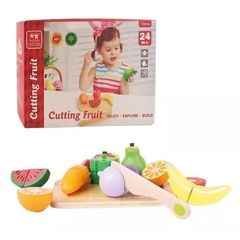 Juego Set De Frutas Y Verduras Con Tabla
