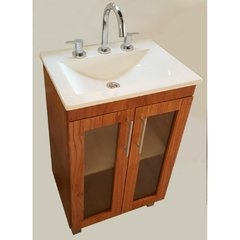 Vanitory 52cm De Ancho Color Miel Con 2 Puertas