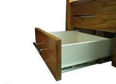 Vanitory 1 M Con 4 Cajones Y Bacha Blanca Guias Telescopicas - tienda online