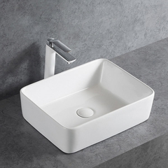 Bacha De Apoyo De Porcelana Blanca 47x37 Blade - Mundo Vanitory