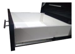 Vanitory 1.50x50 Tono Wengue Bacha Simple Con 6 Cajones - comprar online
