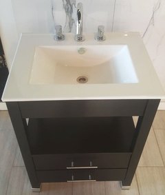 Vanitory 62x47 Con 2 Cajones Y Bacha De Loza - comprar online