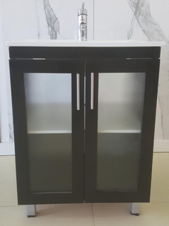 Vanitory 62x47 Con 2 Puertas Y Bacha De Loza .1 O 3 Agujeros - tienda online