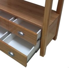 Vanitory tono miel 82cm x 38 4 cajones telescopicas fichero - tienda online
