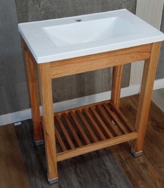 Vanitory 62x38cm Color Miel Con Estante Deck - Mundo Vanitory