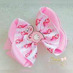 Laço Flamingo Rosa