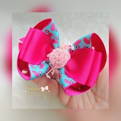 Laço Flamingo Blue