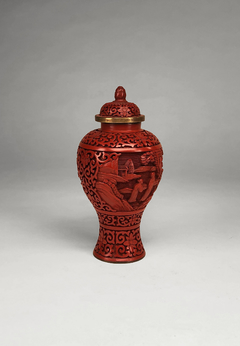 Vaso de Laca China colorada
